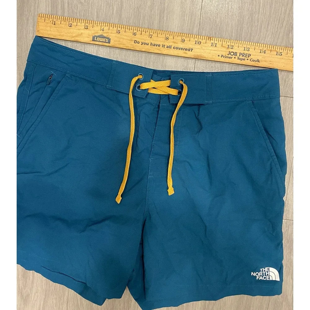 The North Face Teal Swim Trunks 4